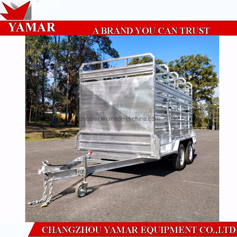 12X6 ATM3500kg Hot Dipped Galvanized Livestock Trailer