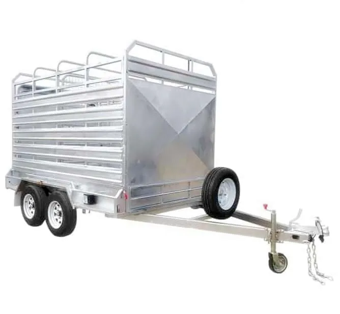 12X6 Hot Dipped Galvanized Cattle Famer Cage Trailer