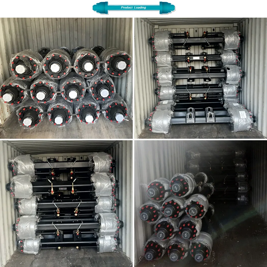 13ton 15ton 16ton Inboard American Type Trailer Rear Axle Manufacturer for Semi Trailer Axle Parts and Truck Spare Parts