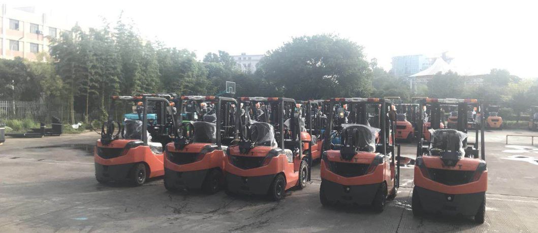 1500kg 1.5 1.5ton Fd25t 3t 3.5 Ton 5mt Gasoline Gas LPG Forklift with Nissan K25 Engine