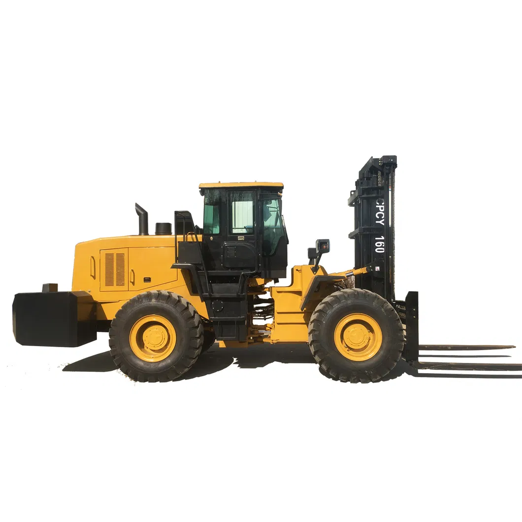 16 Ton 20ton 4X4 Heavy Duty Powered Diesel 4WD Forklift Heavy Forklift Truck and 18ton Rough Terrain Forklift