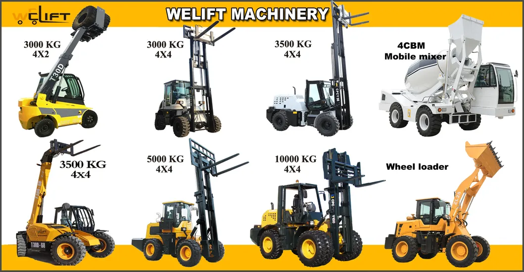 16 Ton 20ton 4X4 Heavy Duty Powered Diesel 4WD Forklift Heavy Forklift Truck and 18ton Rough Terrain Forklift