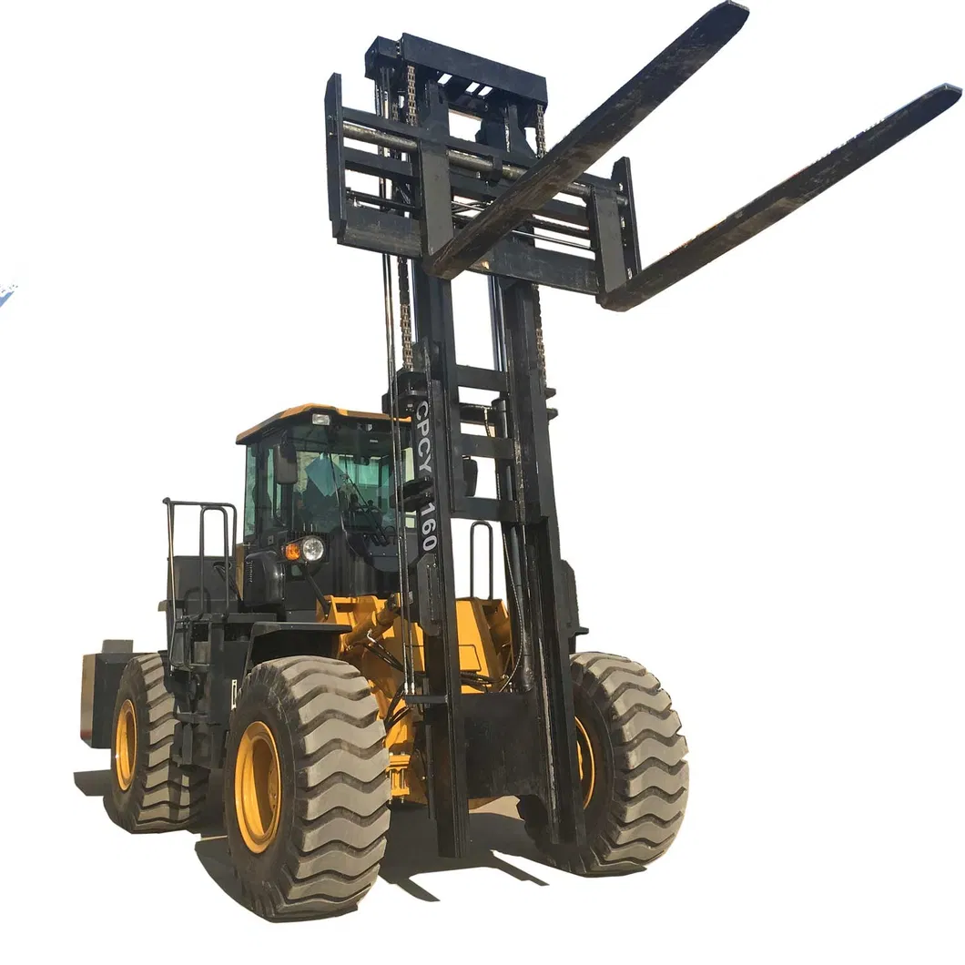 16 Ton 20ton 4X4 Heavy Duty Powered Diesel 4WD Forklift Heavy Forklift Truck and 18ton Rough Terrain Forklift