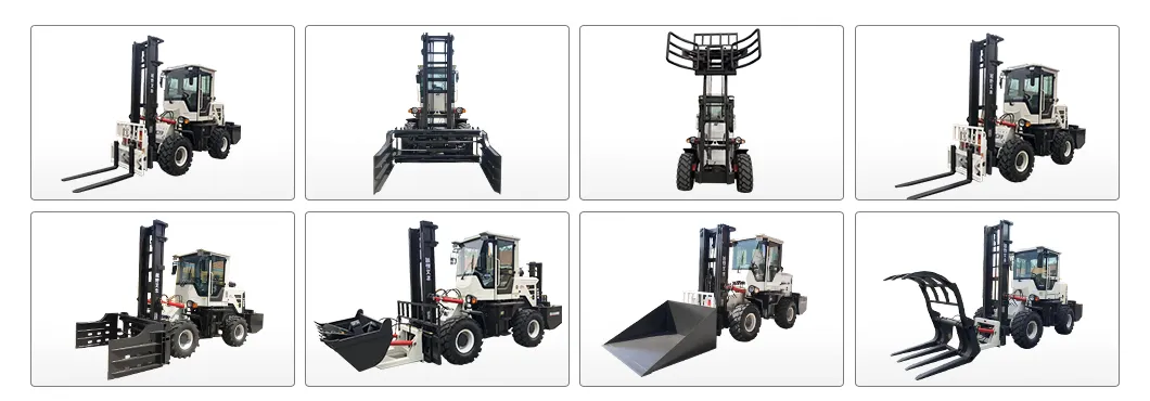 2 to 6 Ton off-Road Forklift Counterbalaned Weight Forklift Factory