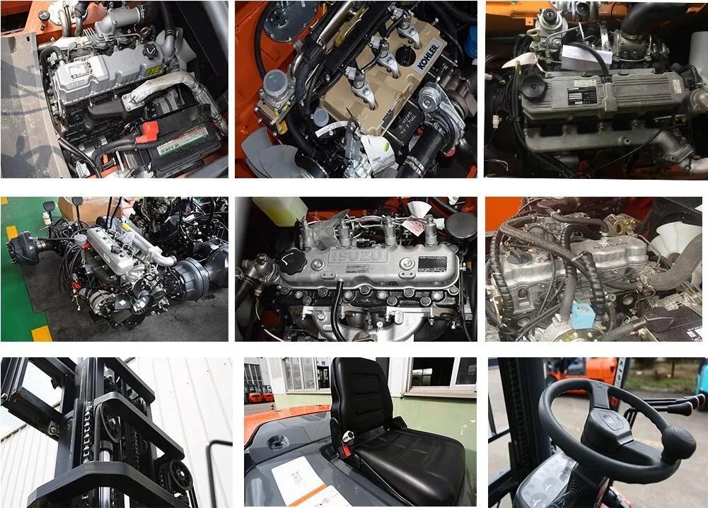 2000kg, 2500kg, 3000kg, 5000kg Cpcd30/3t Diesel Forklift with EPA Certificate