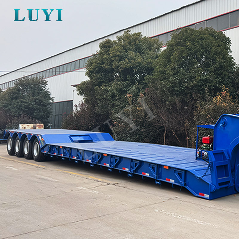 What Makes a 4 Axle 100 Ton Rear Loader Low Bed Semi Trailer Effective for Heavy Haulage?