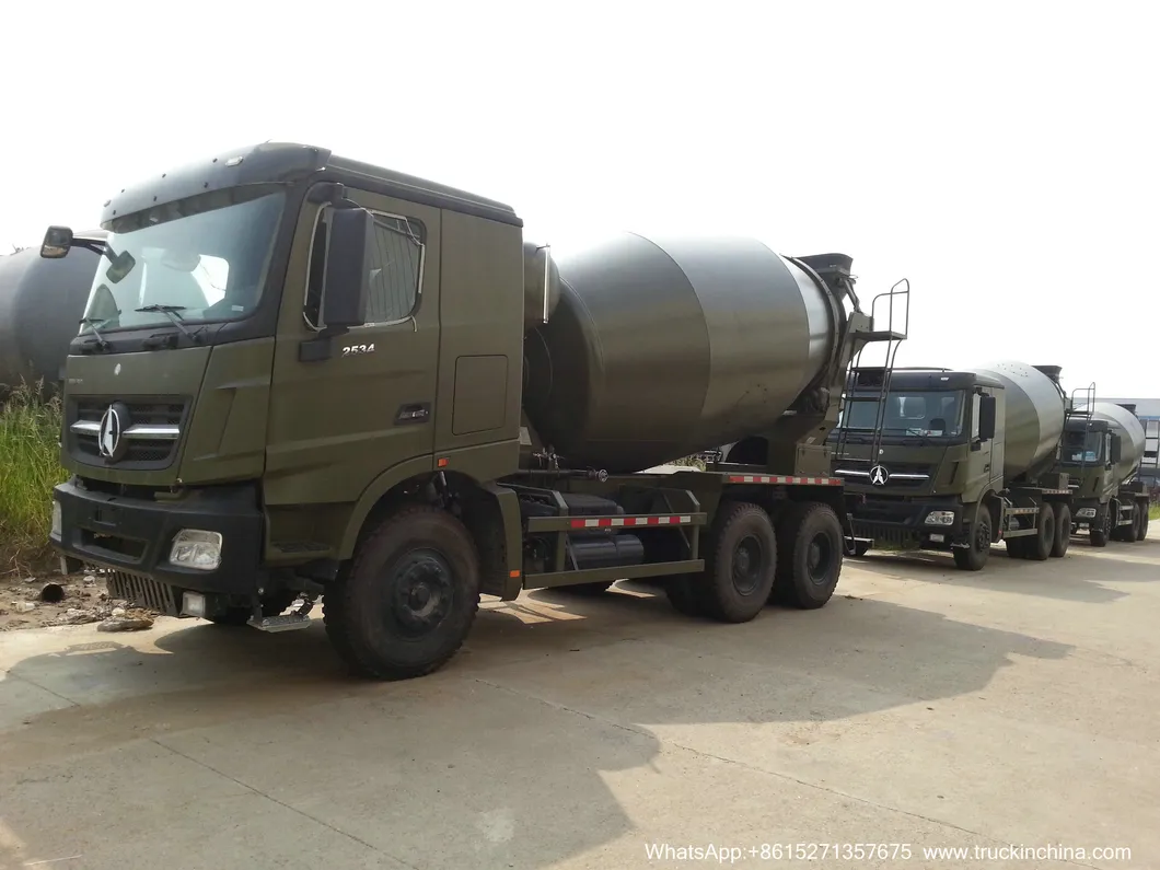 2534 / 2634 V3 Beiben Concrete Mixer Truck (with 8m3-12m3 Mixer Drum Right Hand Drive or left hand drive)