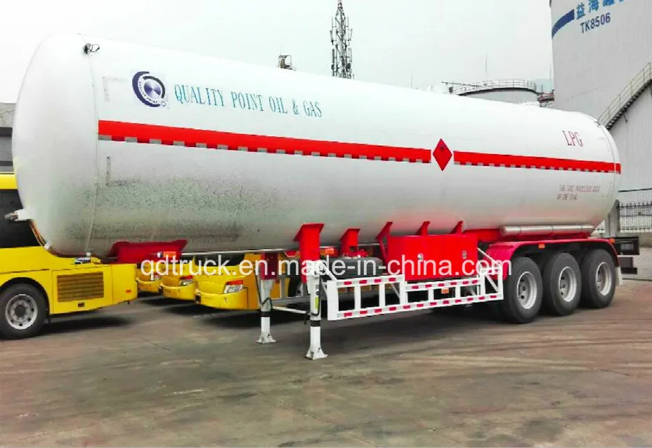 25tons 56000liters heavy truck trailer/ ASME S516 Material LPG Tank LPG Semi Trailer