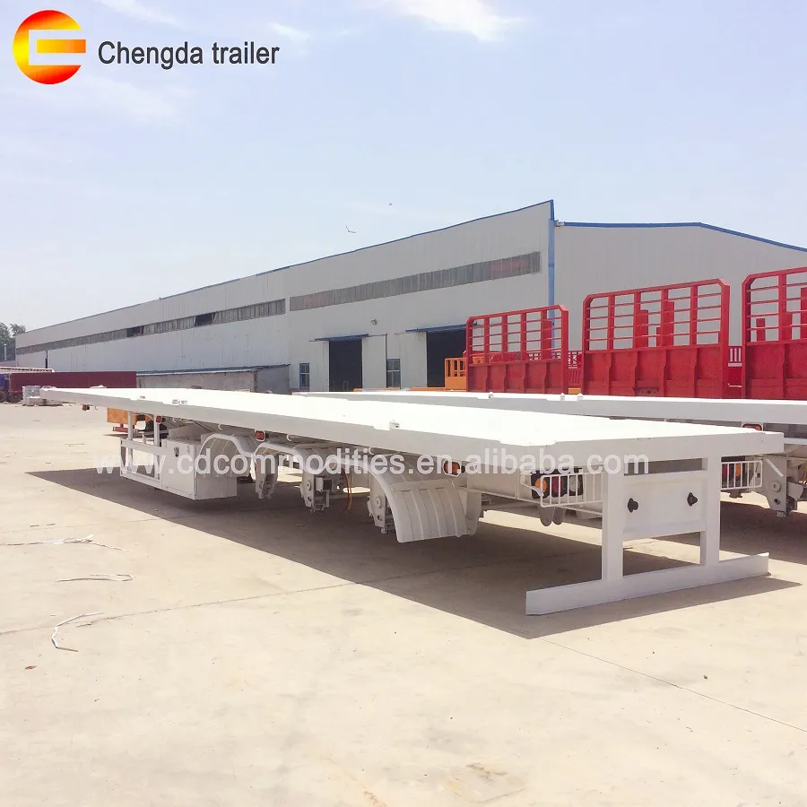 2axles 3axles 4axles Flatbed Semi-Trailer