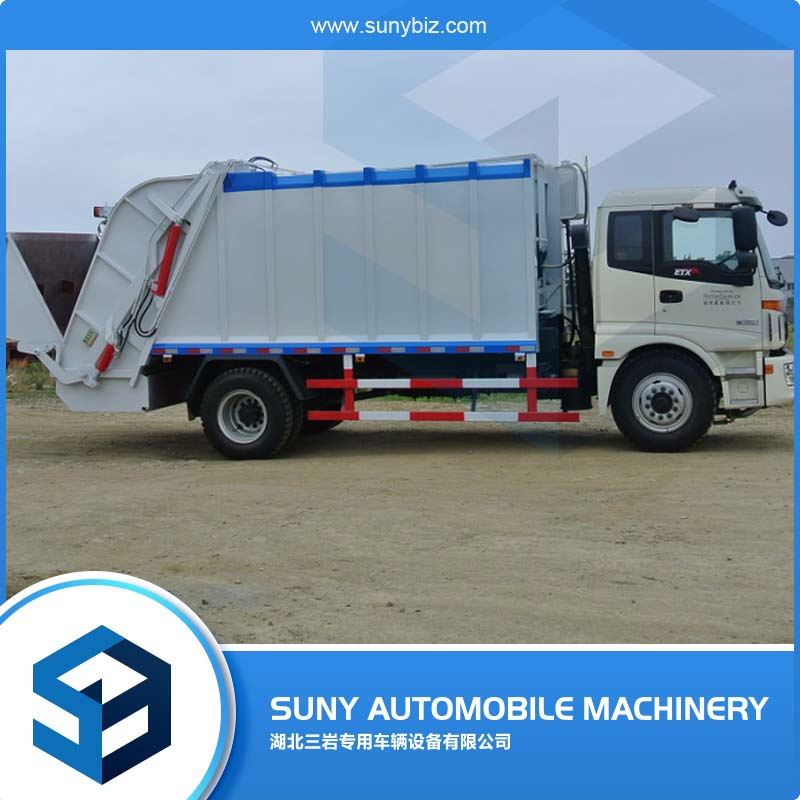 2axles Foton 14-16m3  Compressed Garbage Truck