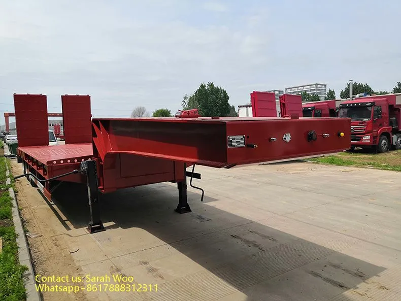 3 Axle 60tons Trailer Sale Sidelifter Flatbed Trailer Low Price