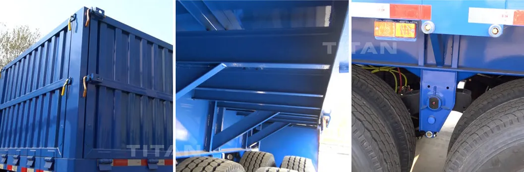 3 Axle Sidewall Tractor Semi Trailer with Removable Side Wall for Sale