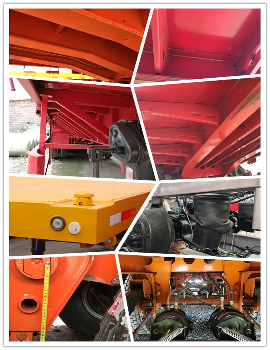 3 Axles 40FT Skeleton Semi Trailer Container Chassis Truck Trailer