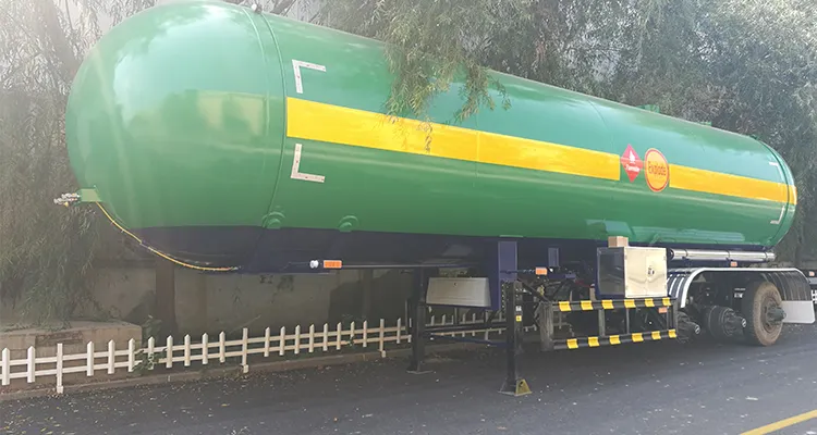3 Axles 59cbm LPG Gas Tank Truck Semi Trailer