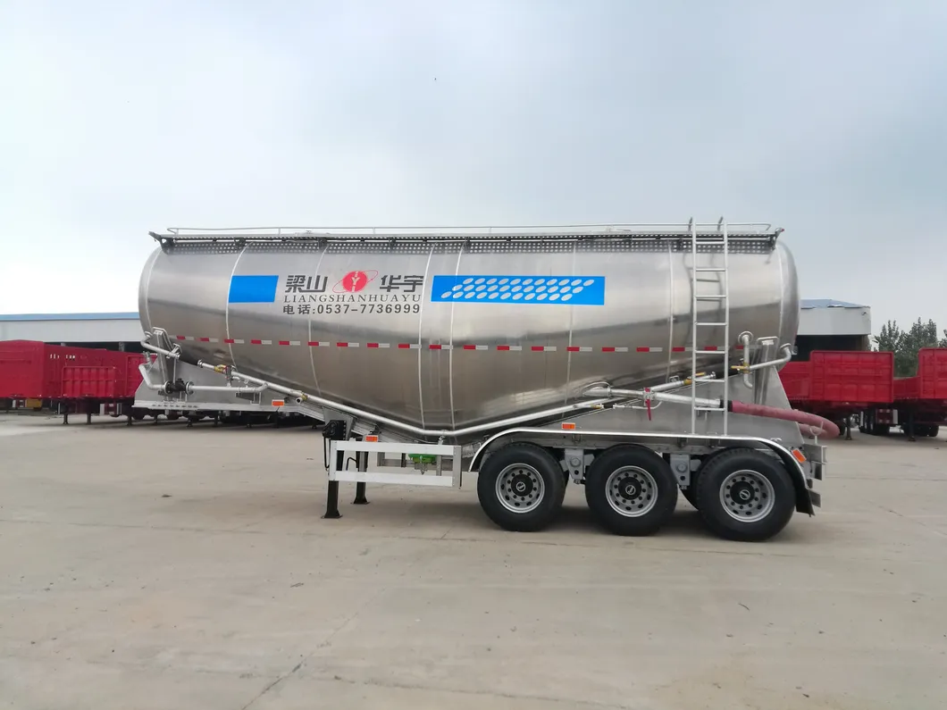 3 Axles Cement Bulk Transporters Bulk Cement Transporters Semi Trailer