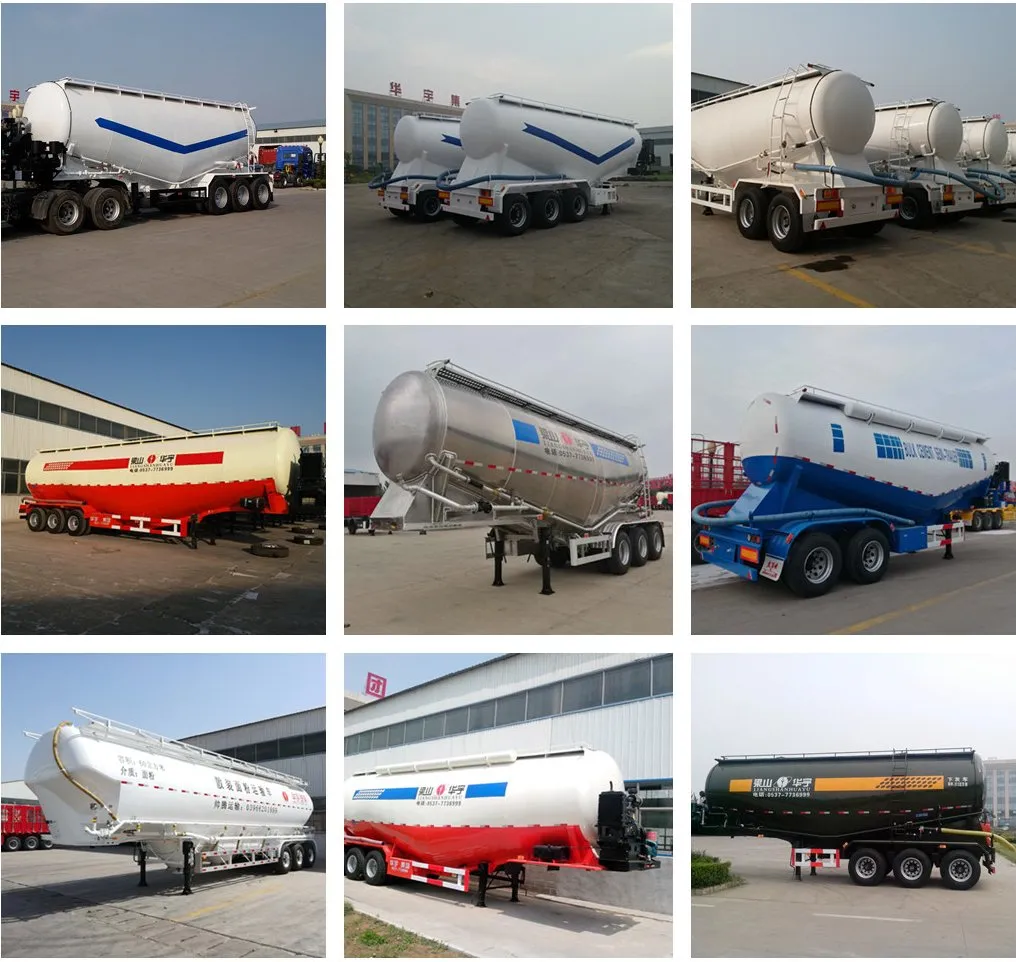 3 Axles Cement Bulk Transporters Bulk Cement Transporters Semi Trailer