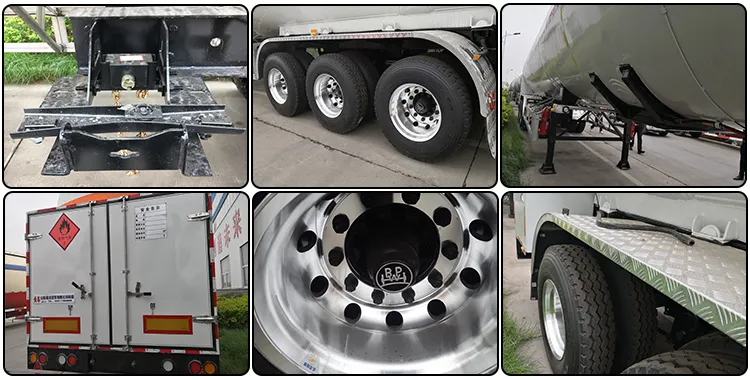 3 Axles LPG Gas Tanker Trailer LPG Mobile Semi Trailer Propane Gas Tanker Trailer LPG Cylinder Trailer