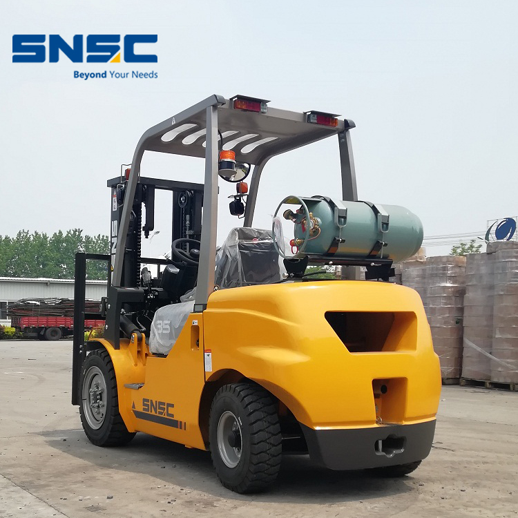3500kg Gas LPG Dual Fuel Forklift with Paper Roll Clamp