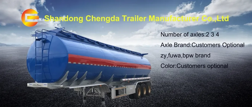 3axle 50000L Fuel Tank Semi Trailer Oil Tanker Truck Trailer