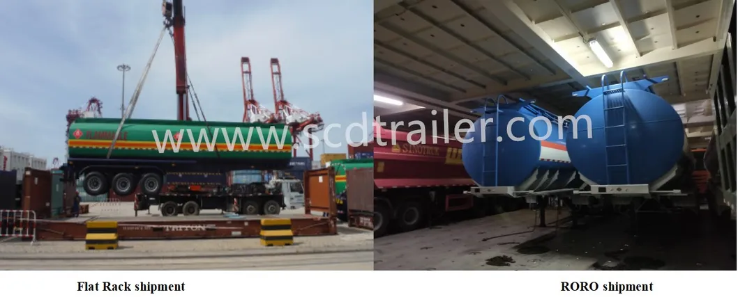 3axle 50000L Fuel Tank Semi Trailer Oil Tanker Truck Trailer