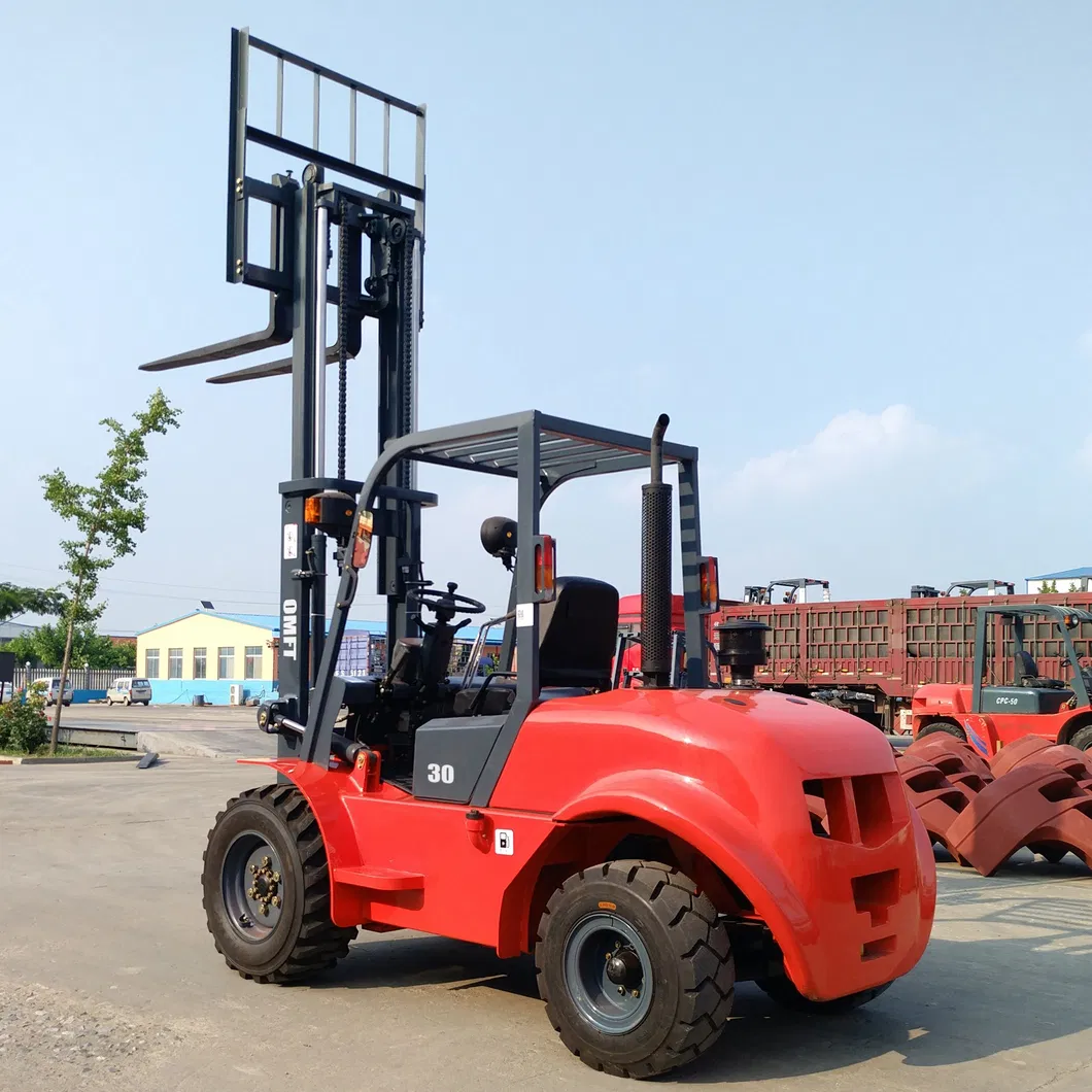 4-Weel Drive 2.5t Rough Terrain Forklift Truck with Cabin 2.5ton