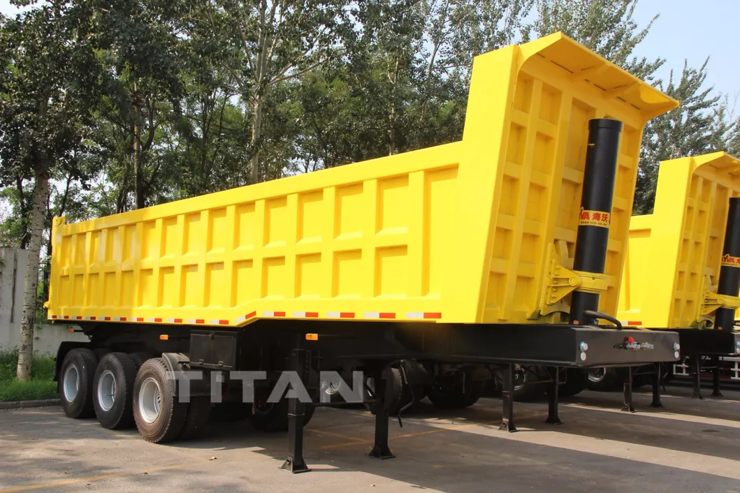 40 Cubic Meter Side Tipper Trailer Semi Dump Trailers Tipping Trailer for Sale