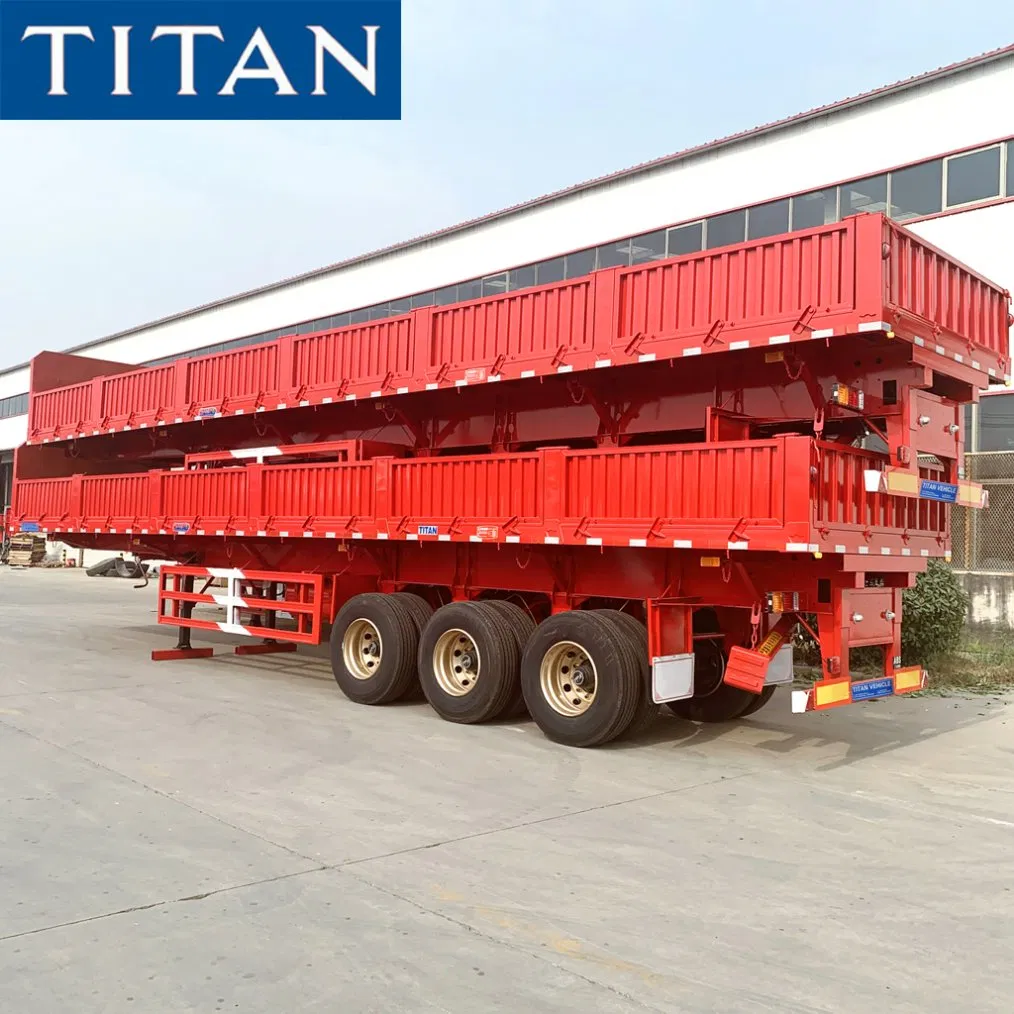40 Ton Side Wall Trailer Sideboard Open Top Semi Trailer for Sale
