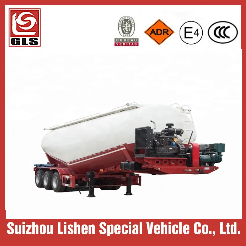 40cbm 3 Axle Cement Bulk Truck Powder Carrier Semi Trailer