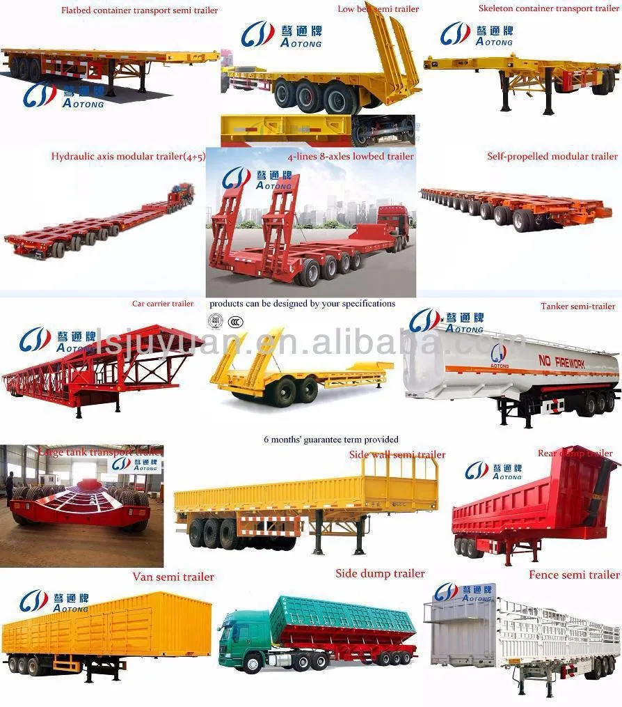 44FT 4 Axles Flatbed Container Semi Trailer