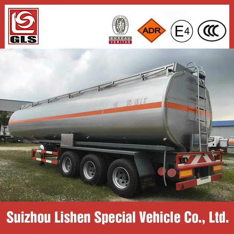 49000L Fuel/Oil Bowser Tanker Semi Trailer with 3 BPW/Fuwa Axles