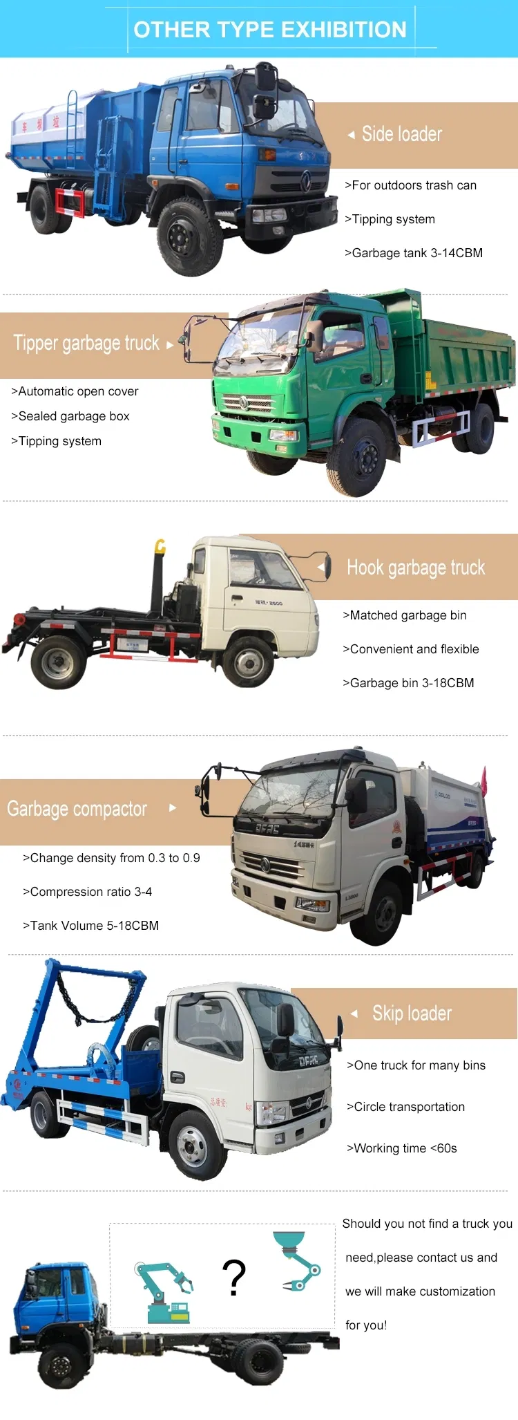 5000L Garbage Compactor Truck