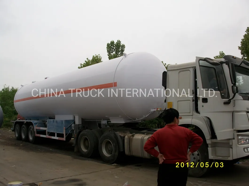 50m3 Sinotruk HOWO LPG 24tons Tank Semi-Trailer for Sale