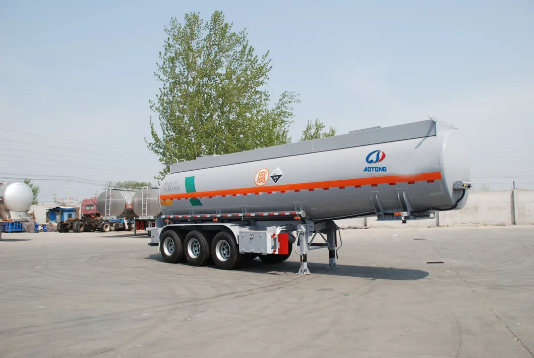 54000L 4 Axles Lift Fuel Tanker Trailer Fuel Oil Tanker Transport Trailer for Sale
