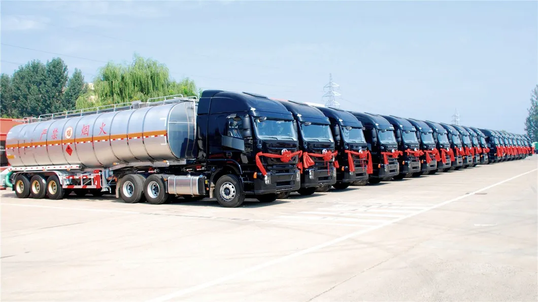 54000L Axle Lift Fuel Tanker Trailer Oil Tanker Transport Trailer for Sale