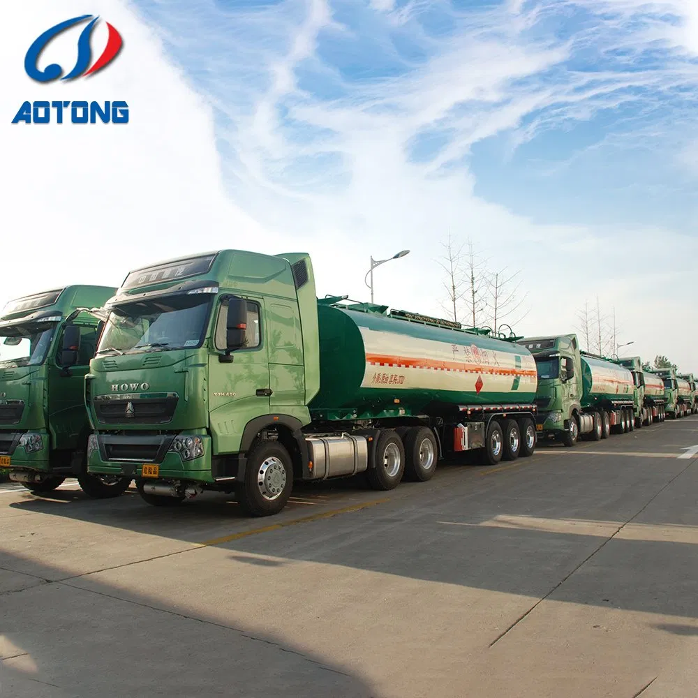 54000L Axle Lift Fuel Tanker Trailer Oil Tanker Transport Trailer for Sale
