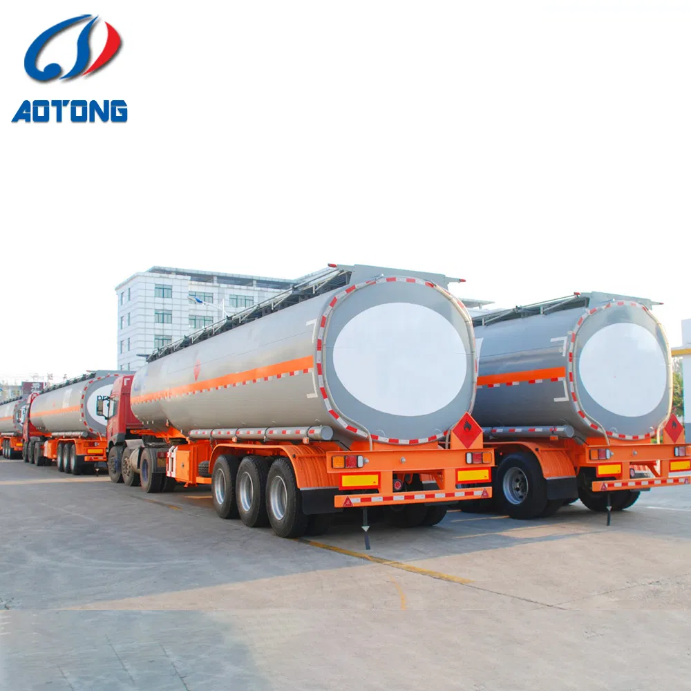 54000L Axle Lift Fuel Tanker Trailer Oil Tanker Transport Trailer for Sale