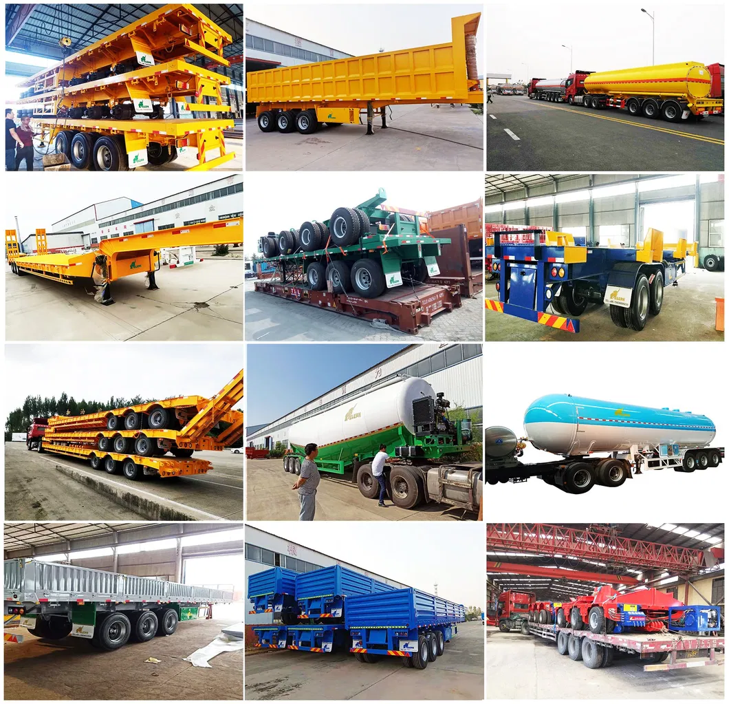 60 M3 3 Axles Powder Flour Cement Tanker Semi Trailer Bulk Powder Tanker