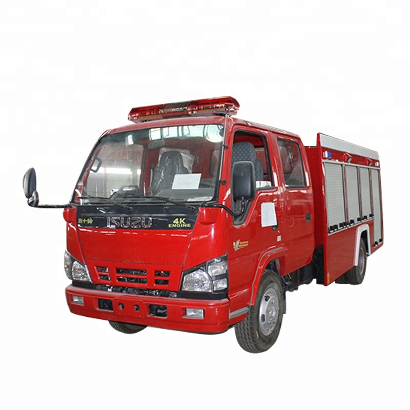 600p Double Cabin Is Zu Fire Truck Nkr Fire Fighting Truck 2500L/ 3000L for Sale
