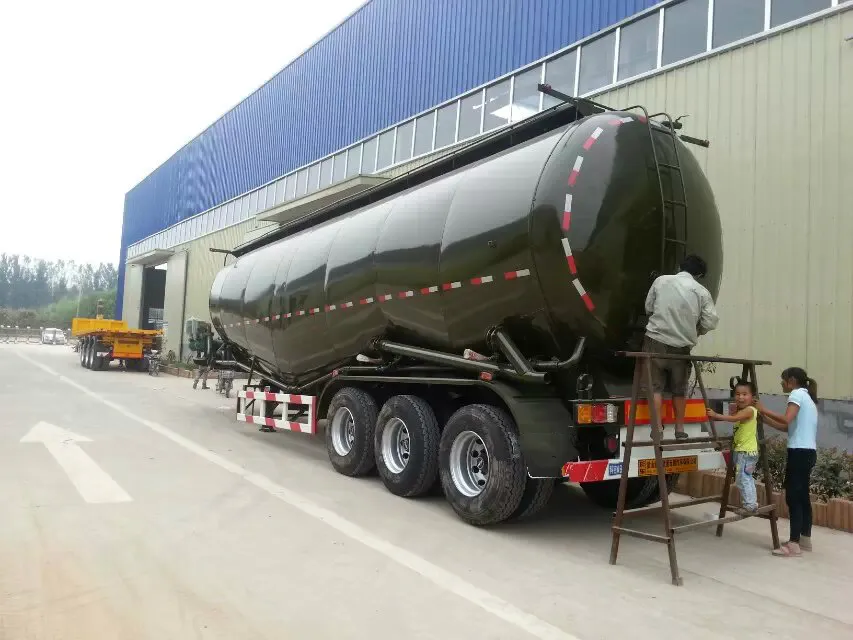 60tons Lowbed Semi-Trailer 4 Axles