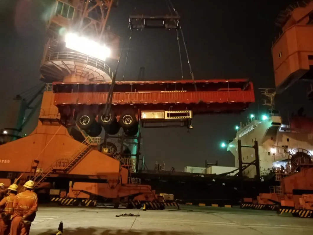60tons Lowbed Semi-Trailer 4 Axles