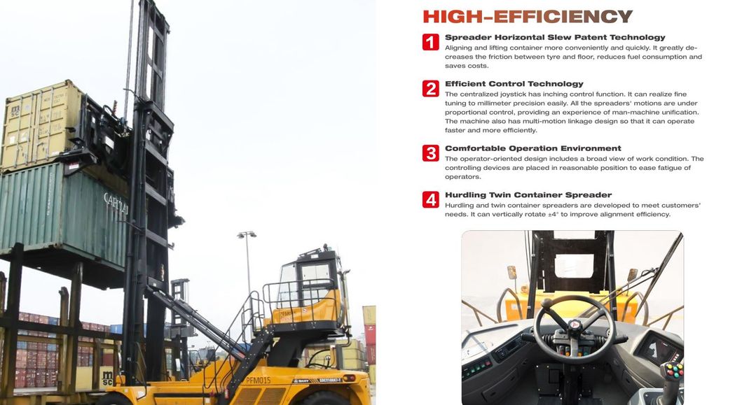 8 Ton Empty Container Air Handler Forklift with Discount Price (SDCY80K7GC)