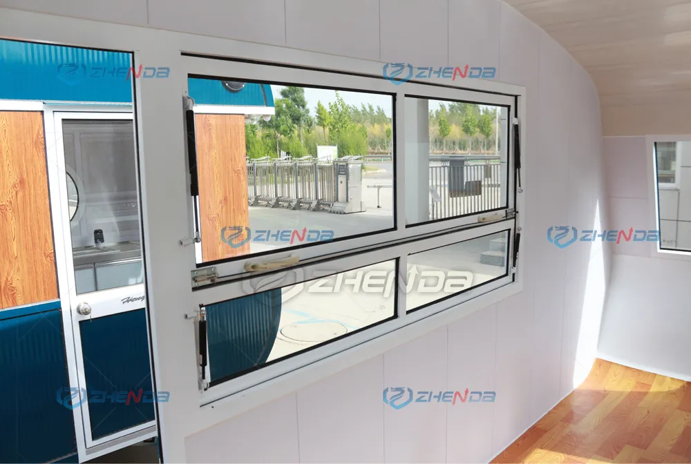 BBQ Kiosk Food Car Towing Street Trailer Equipment Shipping Container Galvanized Car Refrigerated Food Trailer Food Container
