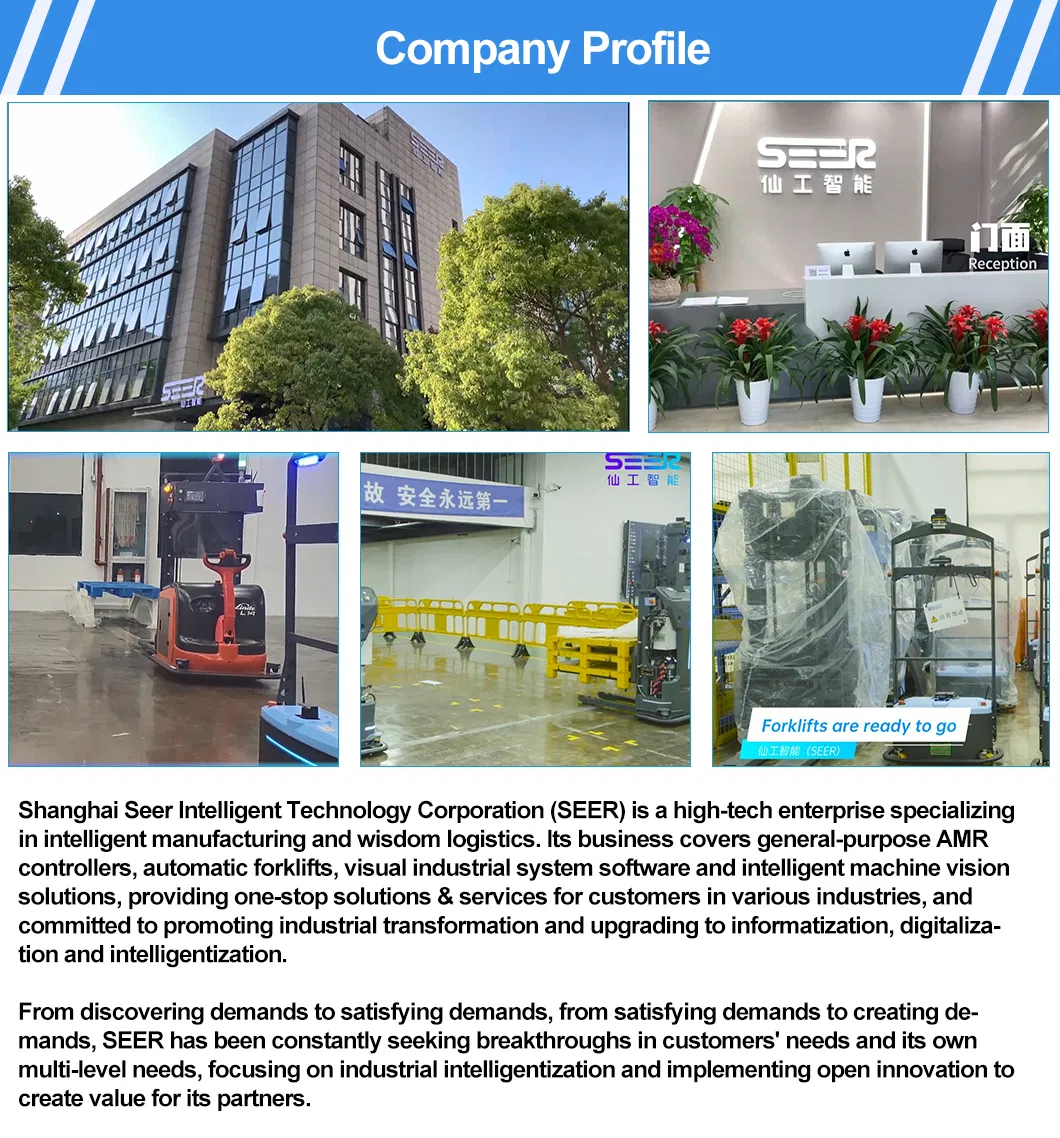 Best Sales Mobile Industrial Robot 500kg 1000kg Load Forklift