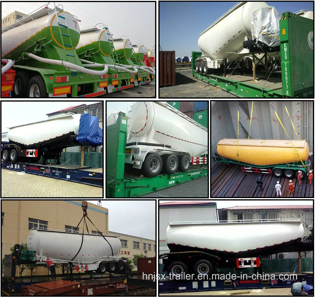Best-Selling Large 3-Axis V-Type Bulk Cement Tank Semi-Trailer