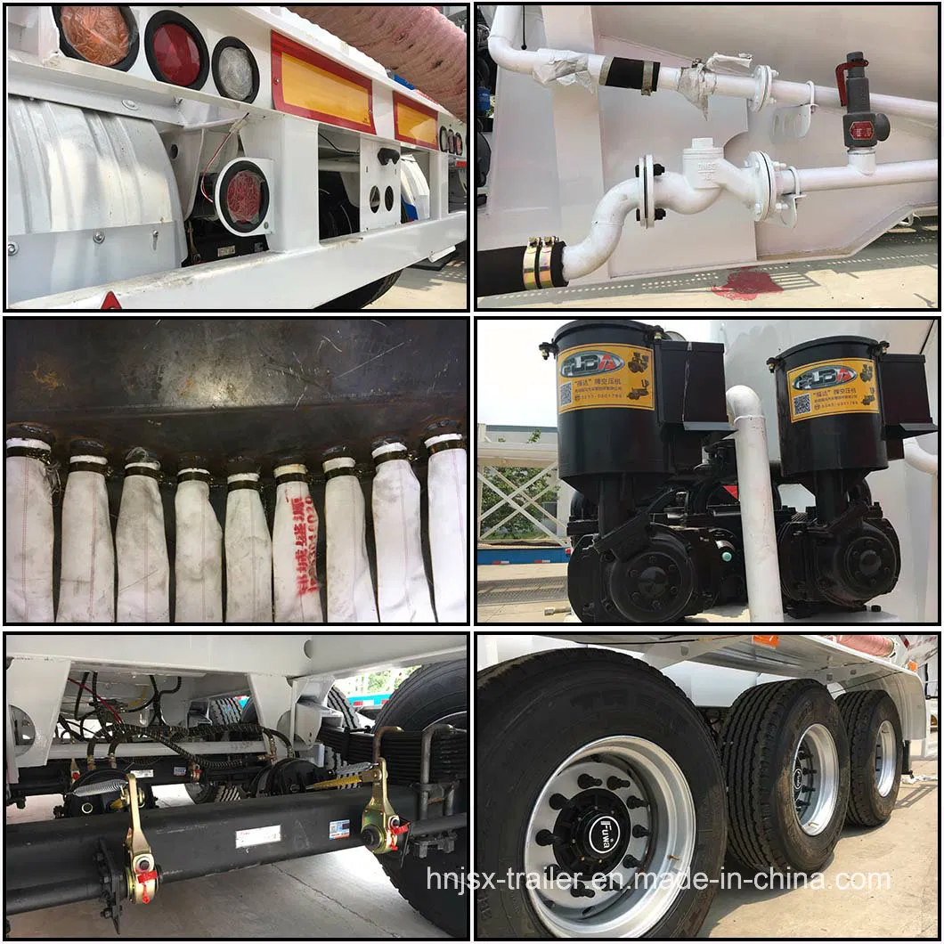 Best-Selling Large 3-Axis V-Type Bulk Cement Tank Semi-Trailer