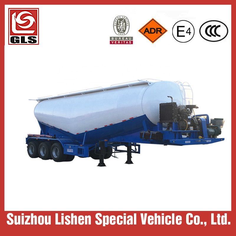 Bulk Cement Powder Tanker Truck Transport Tank Trailer Break Bulk Cement Tank Truck Semi Truck Trailer