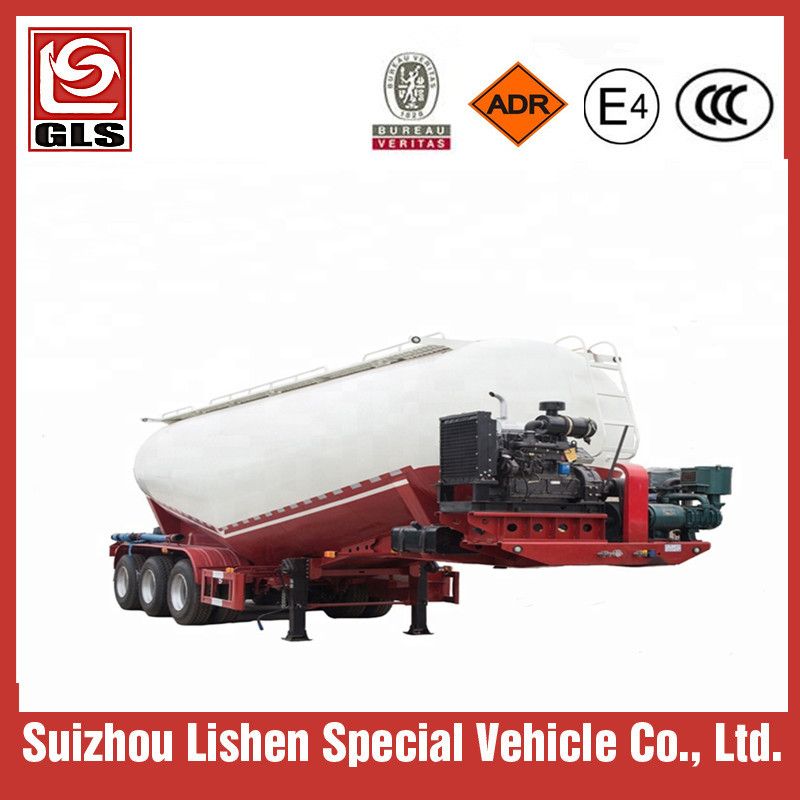 Bulk Cement Powder Tanker Truck Transport Tank Trailer Break Bulk Cement Tank Truck Semi Truck Trailer