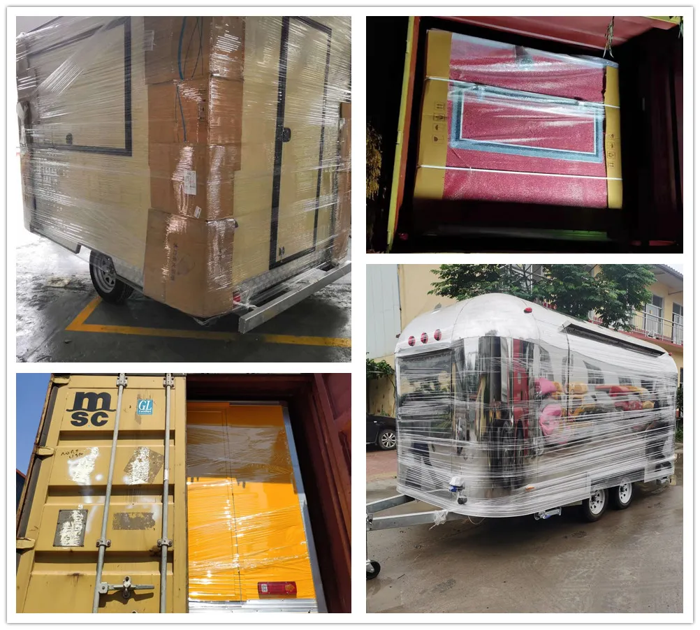 CE Approval Stainless Steel Ice Cream Vending Pizza Food Truck