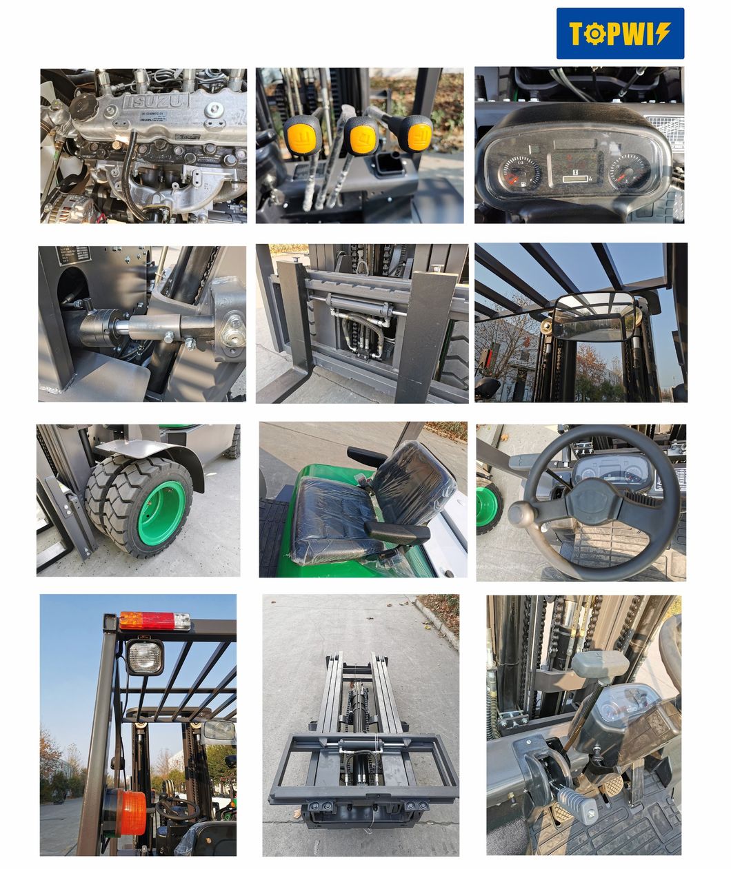 China 3.5 Ton Diesel Forklift on Sale CE Approved