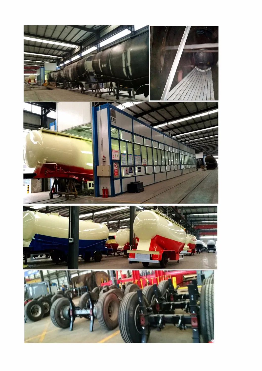 China 45cbm 59t 3axles Bulk Cement Powder Tank Semi Trailer